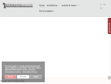 Tablet Screenshot of fondazionegeiger.org